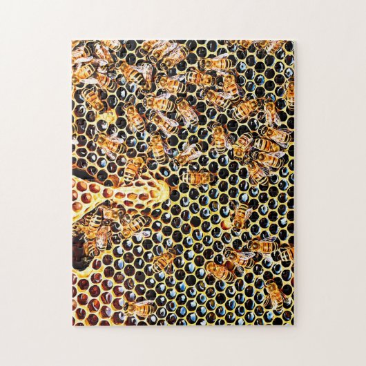 Honey Bees Puzzle Legpuzzel (Verticaal)
