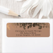 Honey Beige Champagne Golden Sparkle Lights Etiket (Insitu)