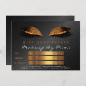 Honey Black Lashes Makeup Artist Certificate Gift (Voorkant / Achterkant)