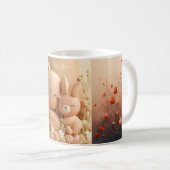 Honey Bonny Baby Mug – Baby Bear & Bunny (Devant droit)