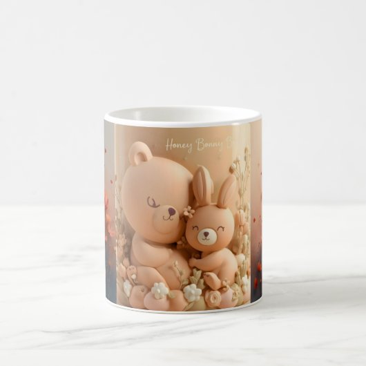 Honey Bonny Baby Mug – Baby Bear & Bunny (Centre)