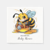 Honey Bumble Bee Baby shower Servet (Voorkant)