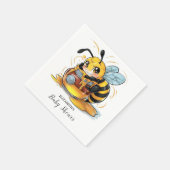 Honey Bumble Bee Baby shower Servet (Hoek)