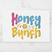 Honey Bunch Sparkling Wijnetiket (Enkel label)