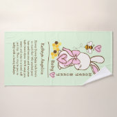 Honey Bunny Baby Meisje Handdoek – Custom Badhandd (Badhanddoek)