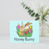 Honey Bunny Briefkaart (Staand voorkant)