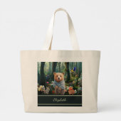 Honey Bunny en Boo Beer Grote Tote Bag (Achterkant)