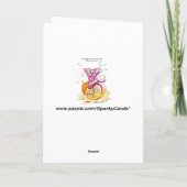 Honey Bunny Joyeux Anniversaire amusant carte de d (Dos)