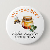 Honey Business Branding Ronde Button 7,6 Cm (Voorkant)