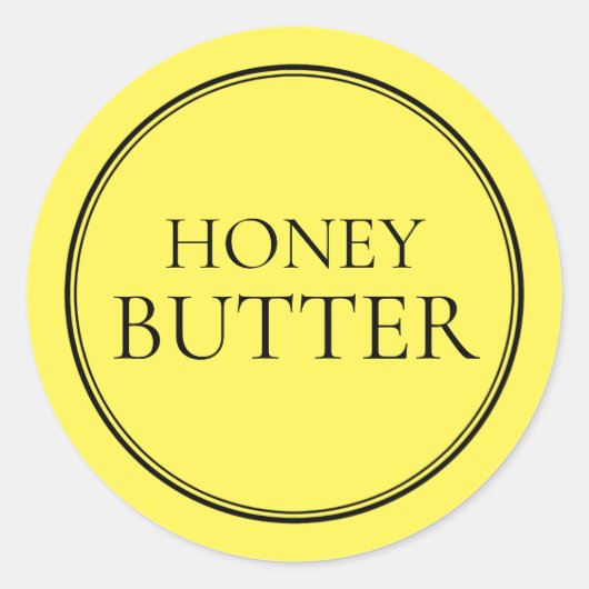 Honey Butter Label voor cadeauhampers (Voorkant)