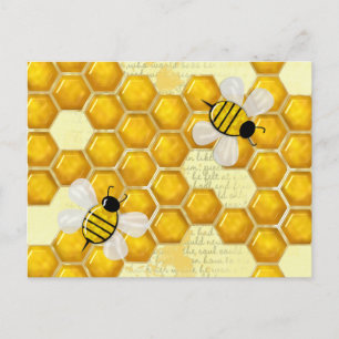 Honey Comb 3D Whimsey Briefkaart