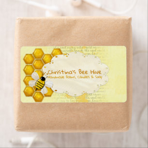 Honey Comb 3D Whimsey Business Etiket