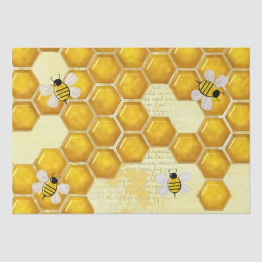 Honey Comb 3D Whimsey Tissuepapier (Voorkant)