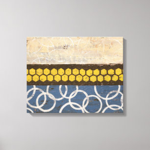 Honey Comb Abstract I Canvas Afdruk
