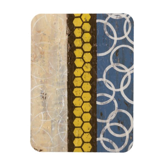 Honey Comb Abstract I Magneet (Verticaal)