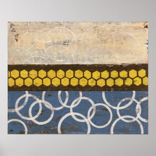 Honey Comb Abstract I Poster (Voorkant)