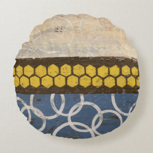 Honey Comb Abstract I Rond Kussen