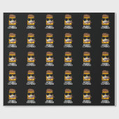 Honey Combed Funny Honey Pun Dark BG Cadeaupapier (Vlak)