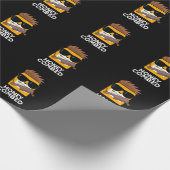 Honey Combed Funny Honey Pun Dark BG Cadeaupapier (Hoek)