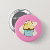 Honey Cupcake Ronde Button 5,7 Cm (Voorkant /achterkant)