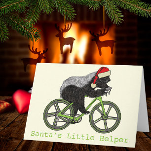 Honey Das Cycling Grappige Stoere Kerst Slogan Kaart