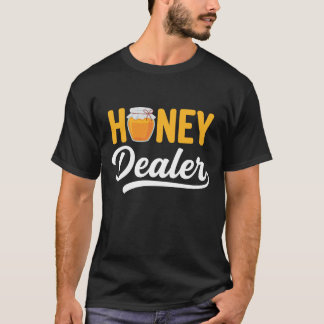Honey Dealer Beekeeper Honeycomb Beekeeping Queen  T-shirt