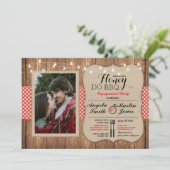 Honey Do BBQ Engagement Party I DO Invitation phot (Debout devant)