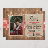 Honey Do BBQ Engagement Party I DO Invitation phot (Devant / Derrière)