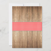 Honey Do BBQ Koppel Verlovingsuitnodiging Kaart (Achterkant)