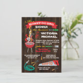 Honey do BBQ Party Invitation Kaart (Staand voorkant)