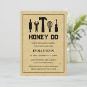 Honey Do Bruiloft Bridal Shower Kaart (Staand voorkant)