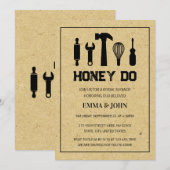 Honey Do Bruiloft Bridal Shower Kaart (Voorkant / Achterkant)