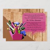 Honey-Do Couples Shower Invitation Kaart (Voorkant / Achterkant)