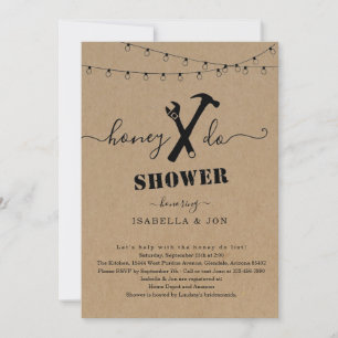 Honey Do Couples Shower of Groom Shower Invitation Kaart