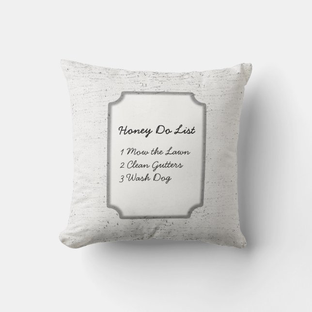 Honey Do, Honey Do Funny Mojo Pillow Kussen (Voorkant)