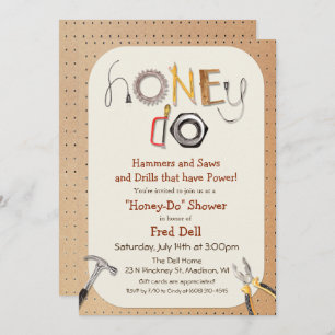 Honey do koppels douche uitnodiging