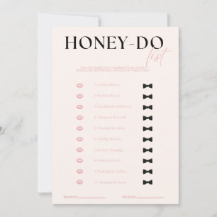 Honey-Do lijst Kaart