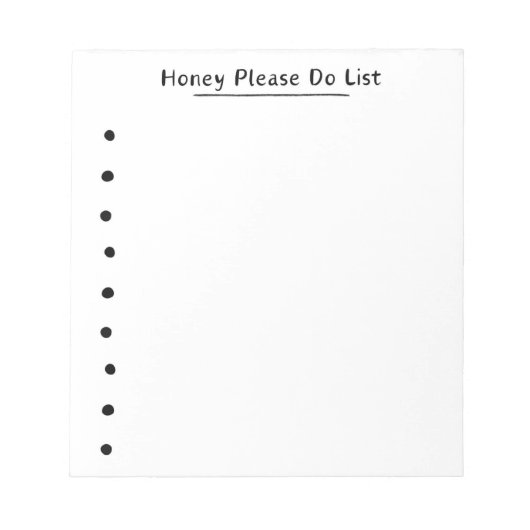 Honey Do List - Checklist - Notitieblok - Funny Gi (Voorkant)