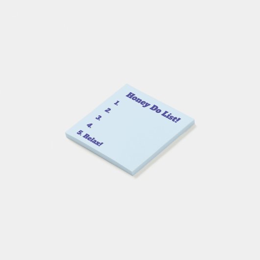 Honey Do List Sticky Notes (Schuin)