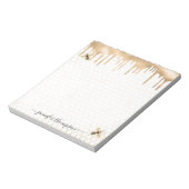 Honey Drip Bee Personalized Notitieblok (Gedraaid)