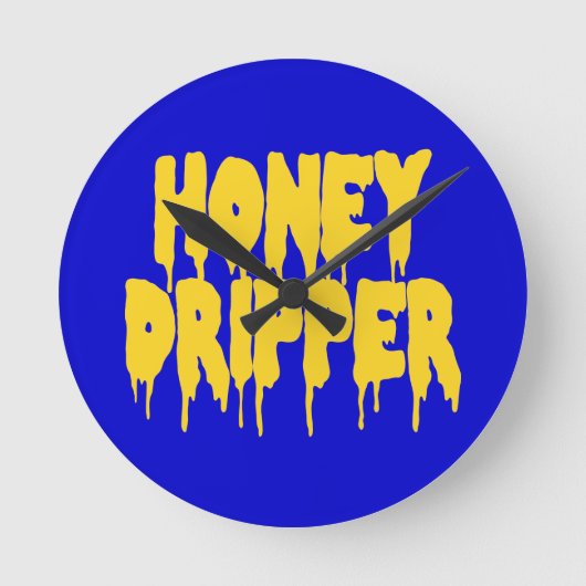 Honey Dripper Ronde Klok (Voorkant)