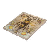 Honey Farm Big Bee Affiche de bienvenue | Carreaux (Côté)