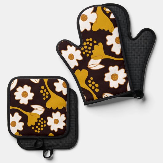 Honey Float Black Pot Holder Set (Voorkant / Achterkant)