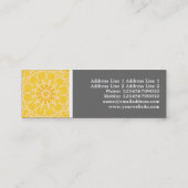 Honey Flower Kaleidoscope Mini Visitekaartje (Achterkant)