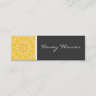 Honey Flower Kaleidoscope Mini Visitekaartje