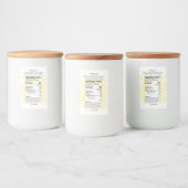 Honey Food Label Set Voedselcontainer Etiket (Flessen)