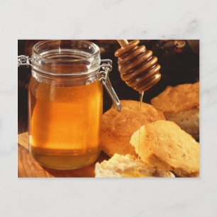 Honey Food Sweets Sticky Briefkaart