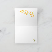 Honey Heart Feestdagen Kaart (Binnen)