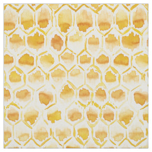 HONEY HOME Golden Beehive Honeycomb Stof