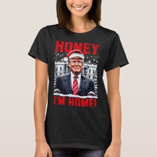 Honey, ik ben thuis! Grappige Kerst Trump Tank Top